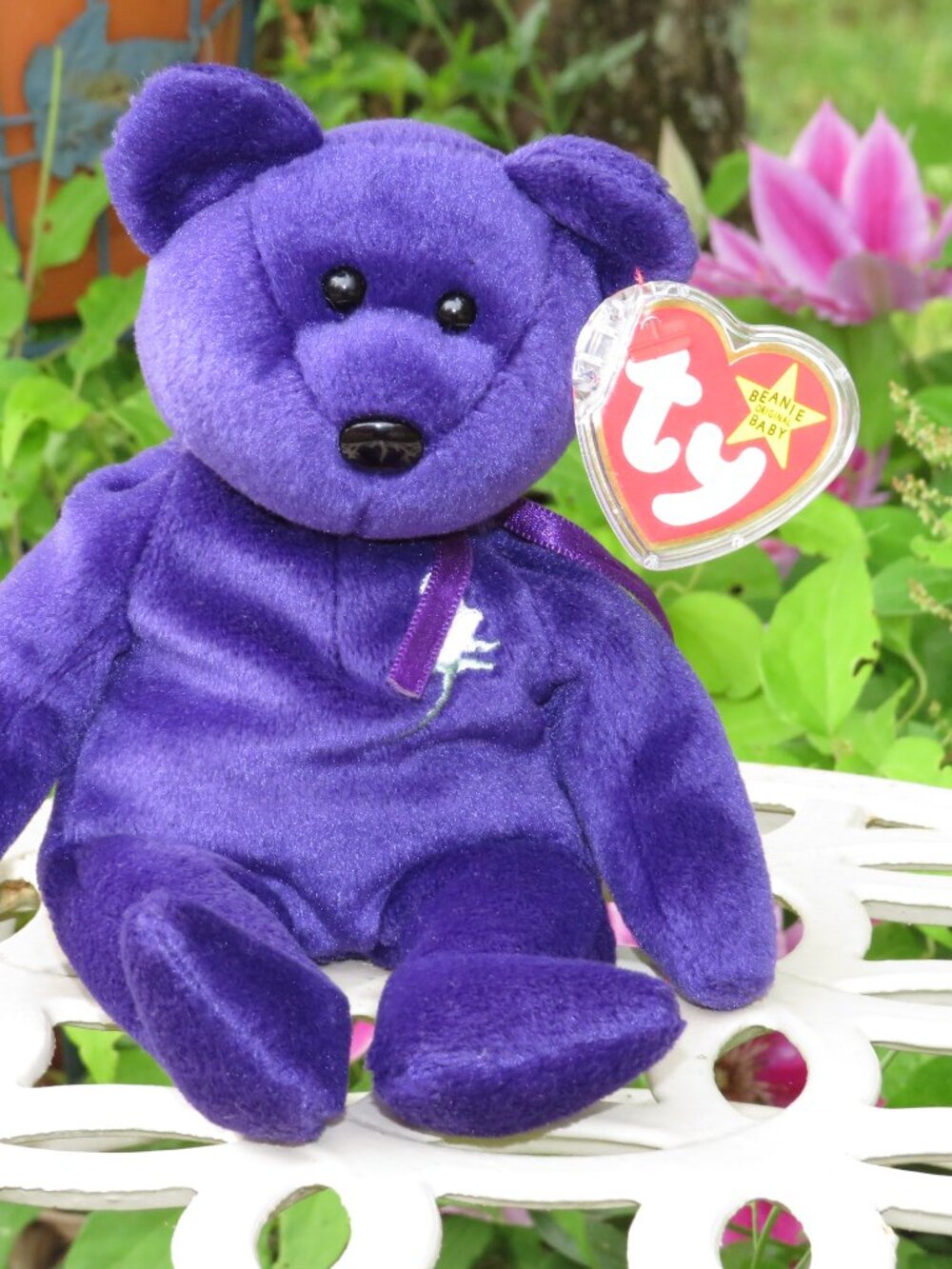 Princess Diana Memorial Beanie Baby 1997 • PVC Pellets Ty Beanie Babies Co